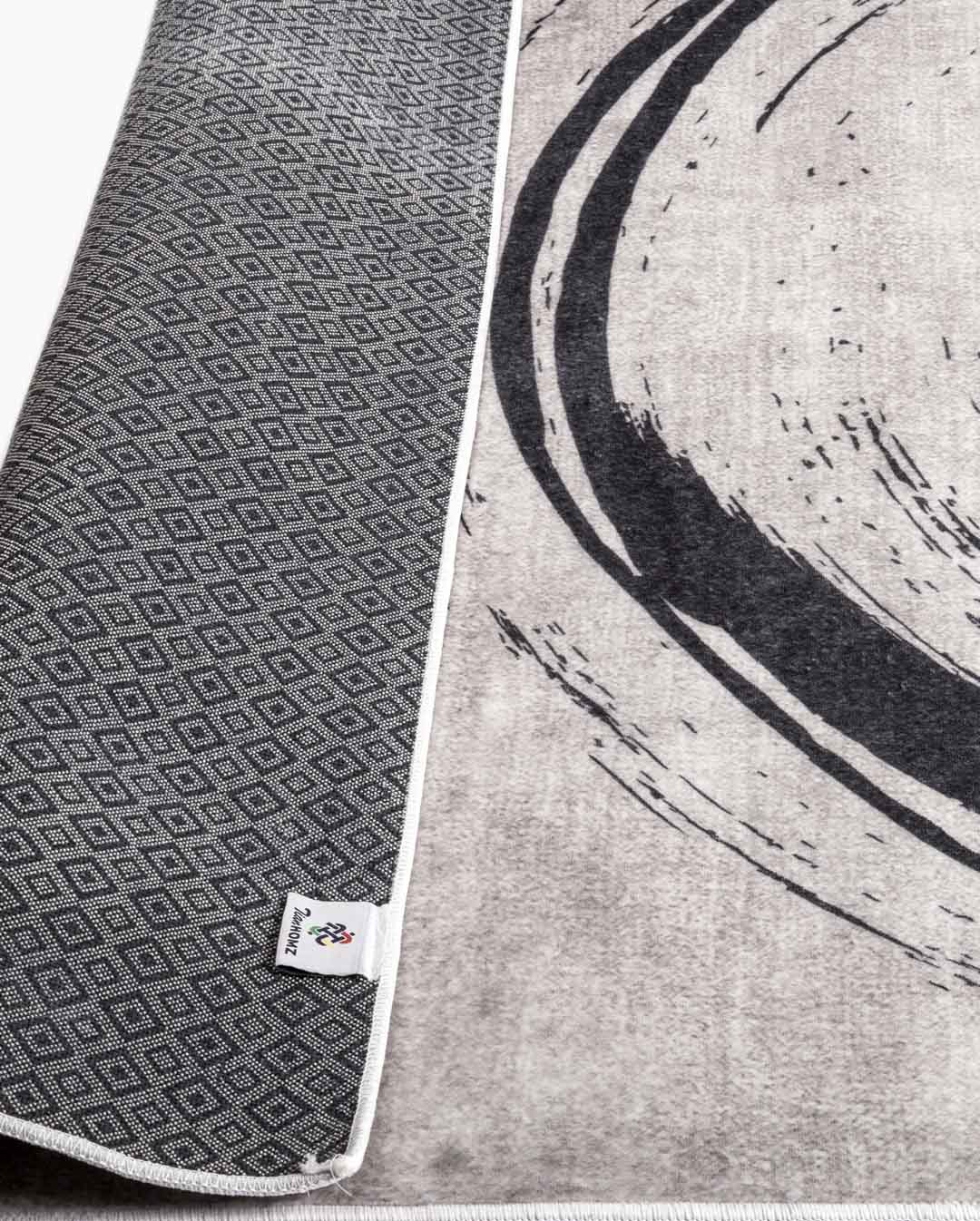 Funky modern bézs körmintás puha szőnyeg