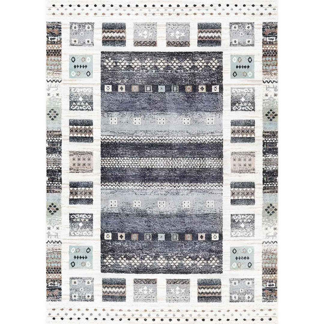Geometrisch, modern, farbenfroh, weicher Teppich „Sandra“