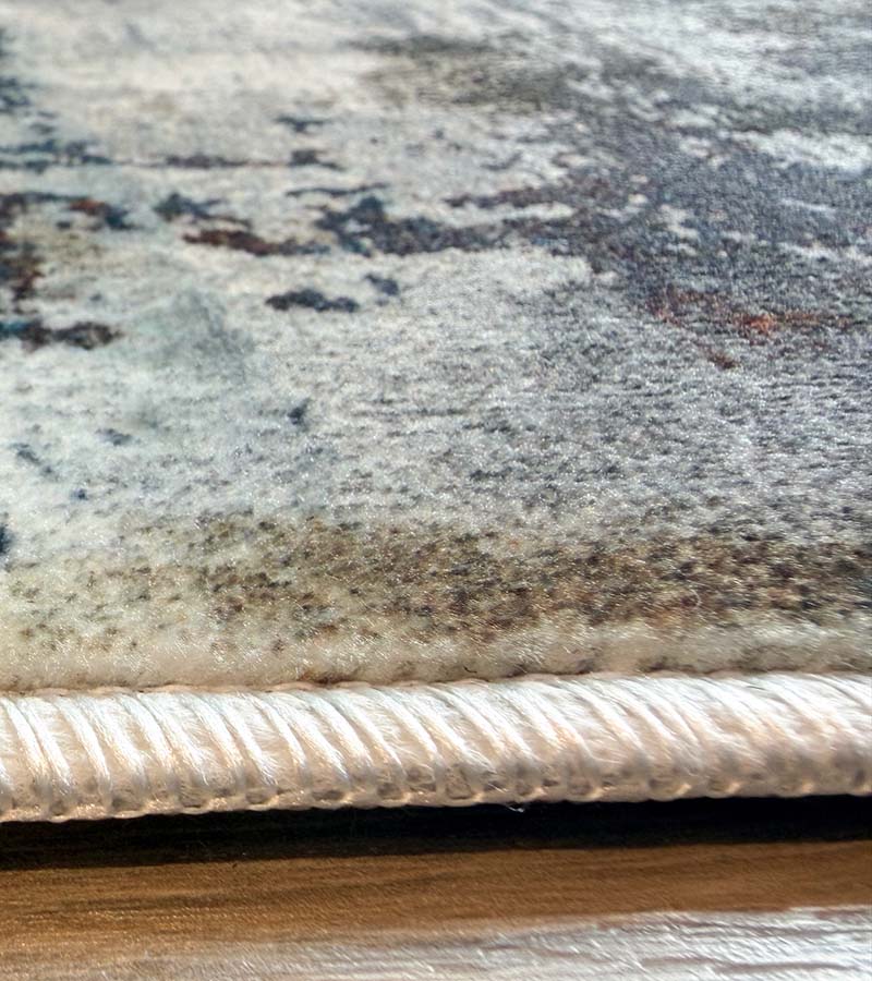 Yara schlichter, moderner, weicher und glänzender Teppich in Beige
