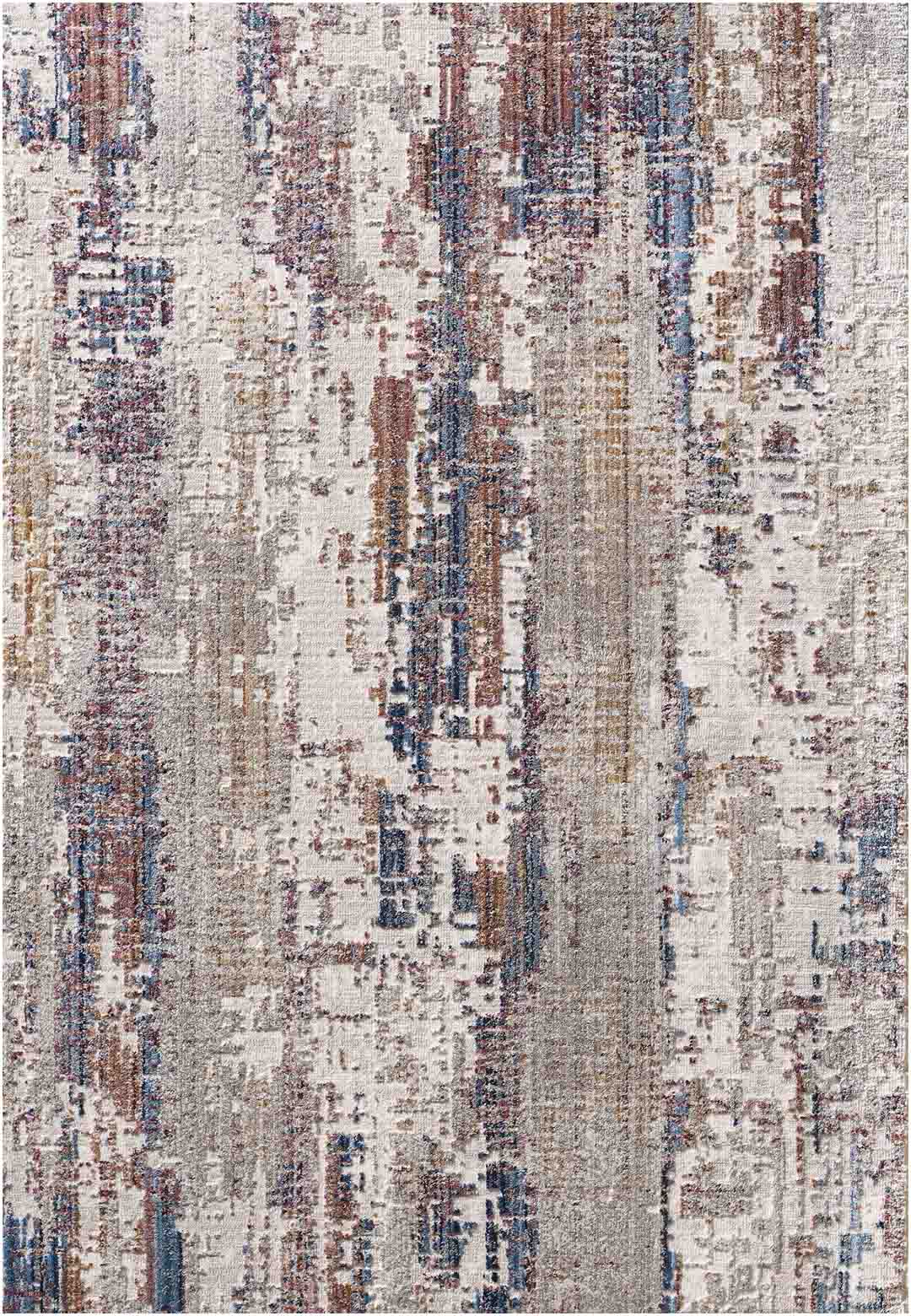 Yara schlichter, moderner, weicher und glänzender Teppich in Beige