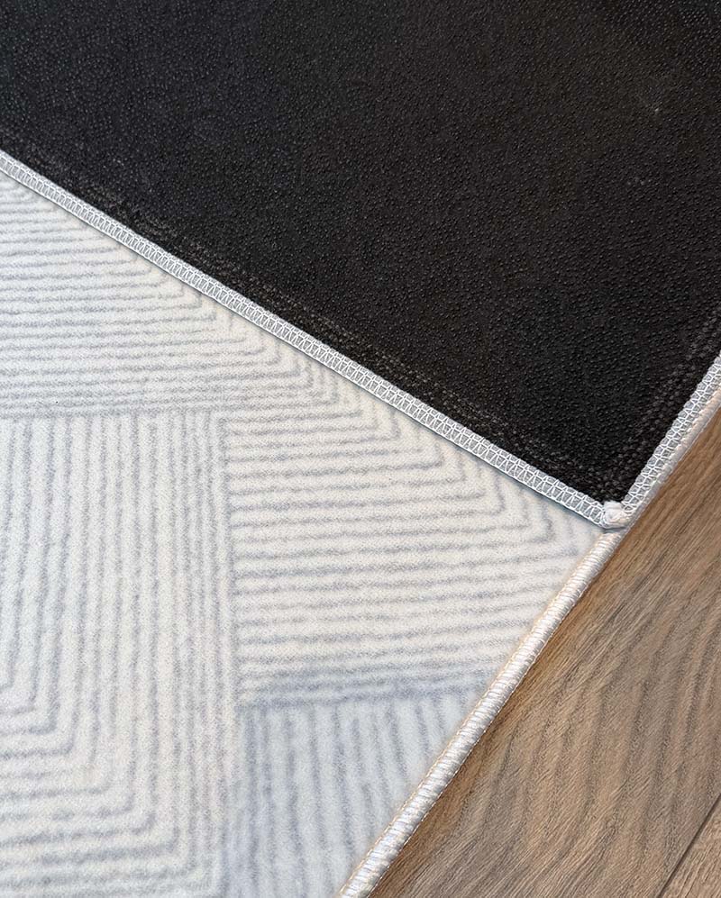 Yara schlichter, moderner, weicher und glänzender Teppich in Beige