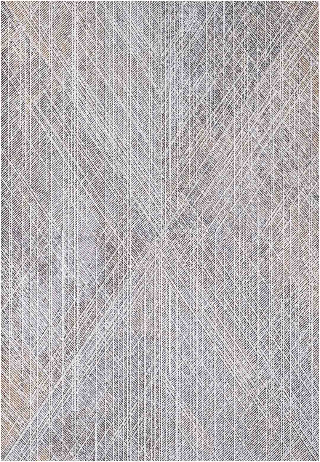 Yara schlichter, moderner, weicher und glänzender Teppich in Beige