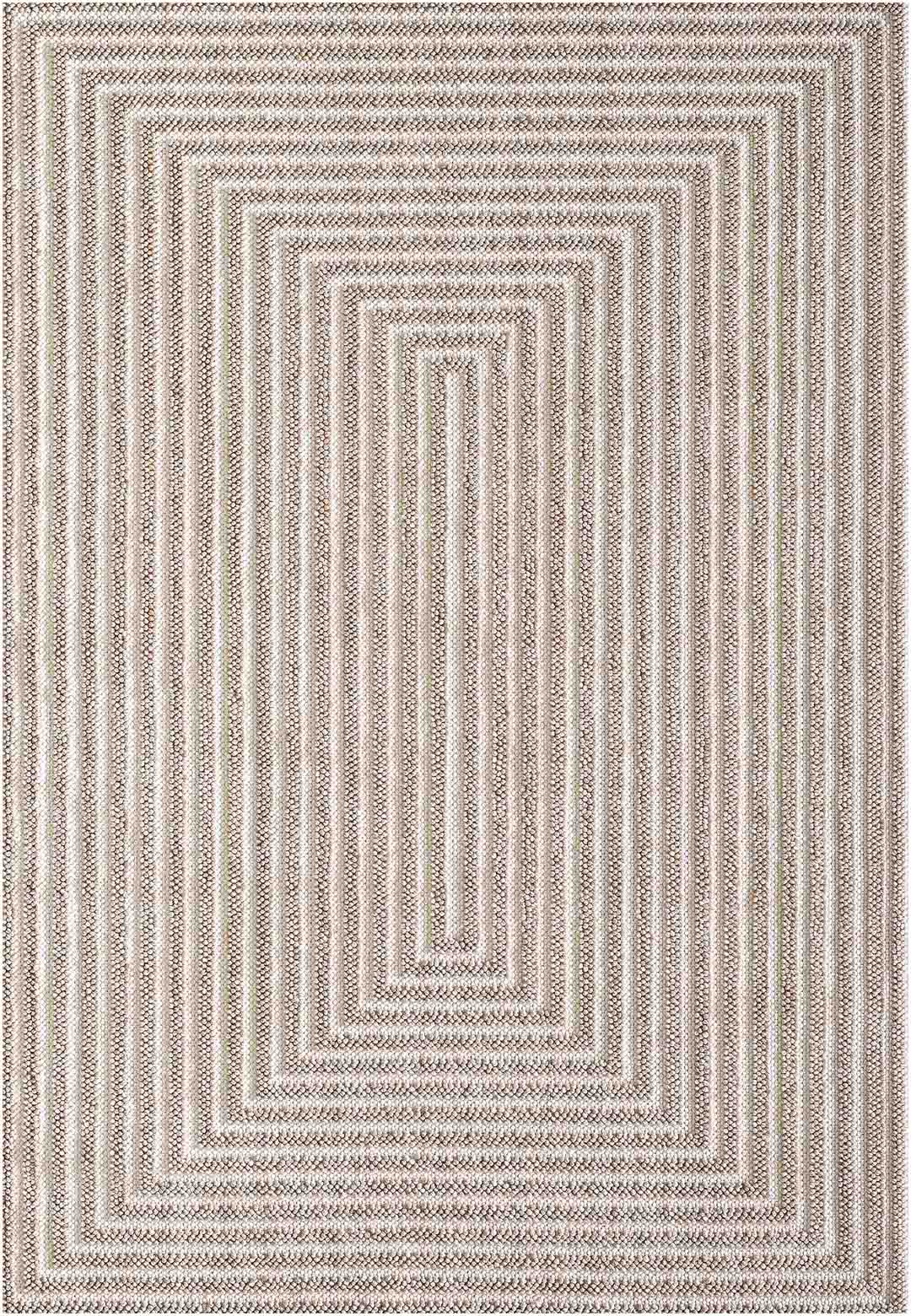 Yara schlichter, moderner, weicher und glänzender Teppich in Beige