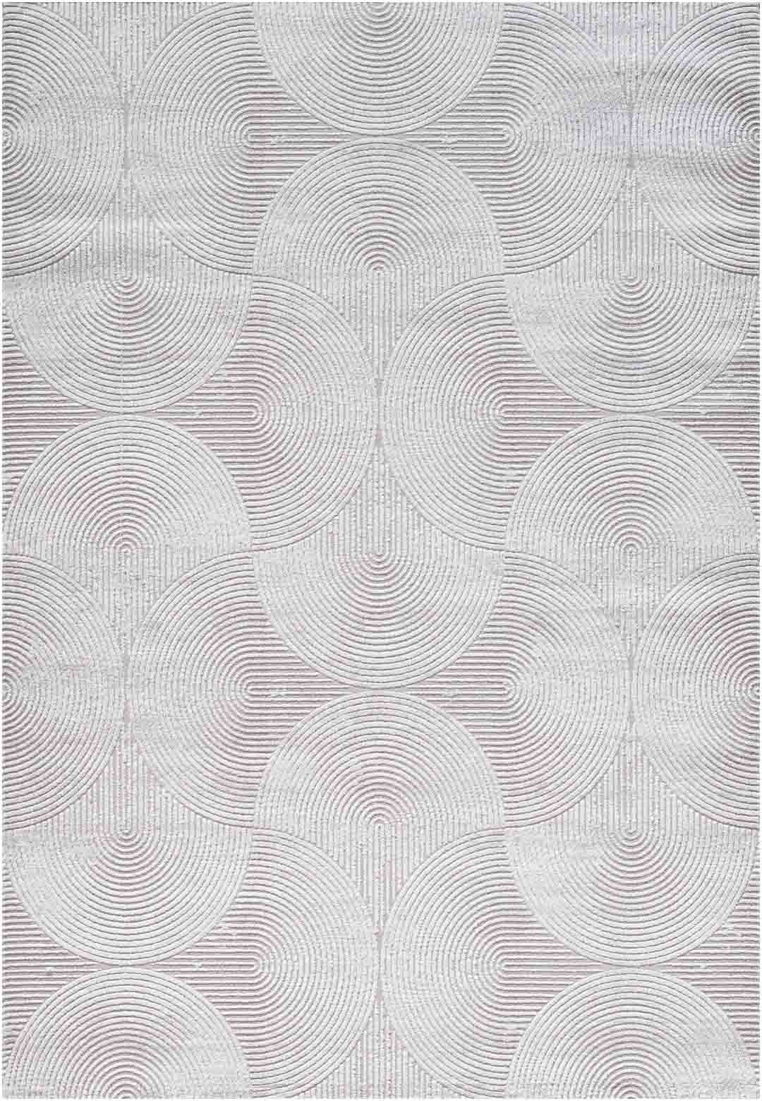 Yara schlichter, moderner, weicher und glänzender Teppich in Beige