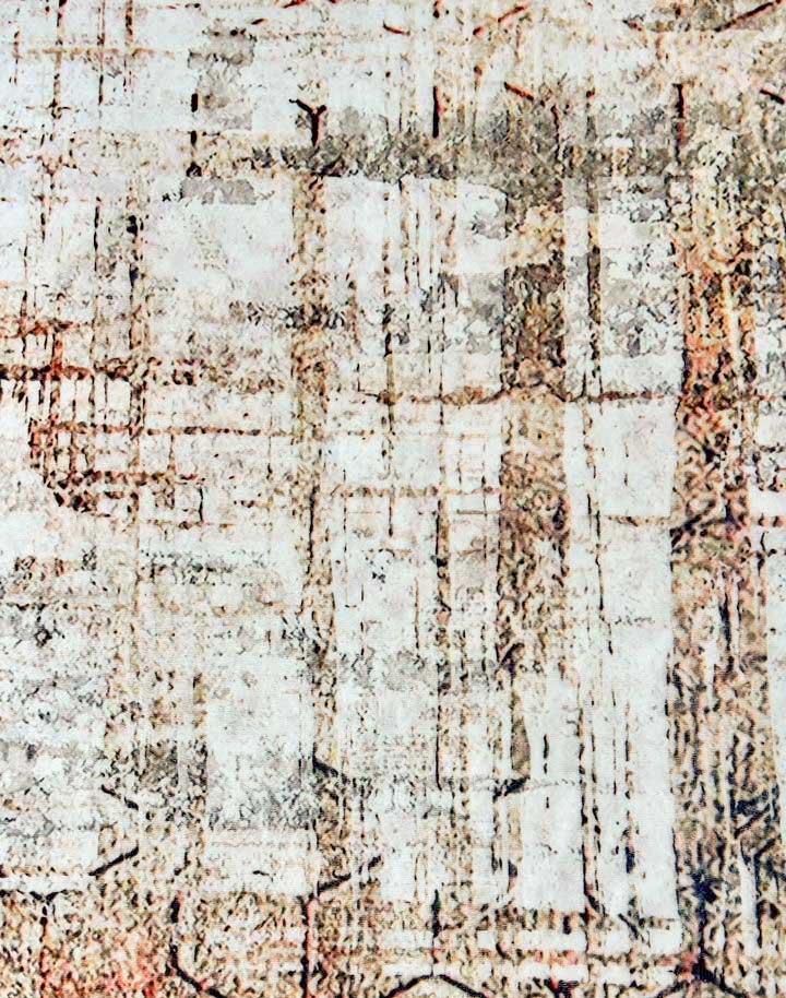 Moderner Teppich Beige Braun – Geometrisches Muster im Urban Style