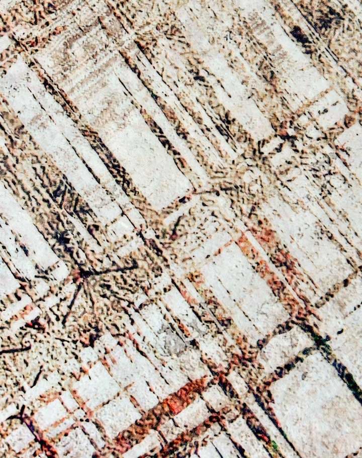 Moderner Teppich Beige Braun – Geometrisches Muster im Urban Style