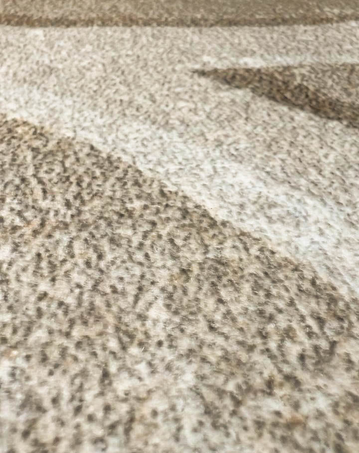 Moderner Teppich Beige mit 3D-Linien – Minimalistisches Design für Wohnzimmer & Büro