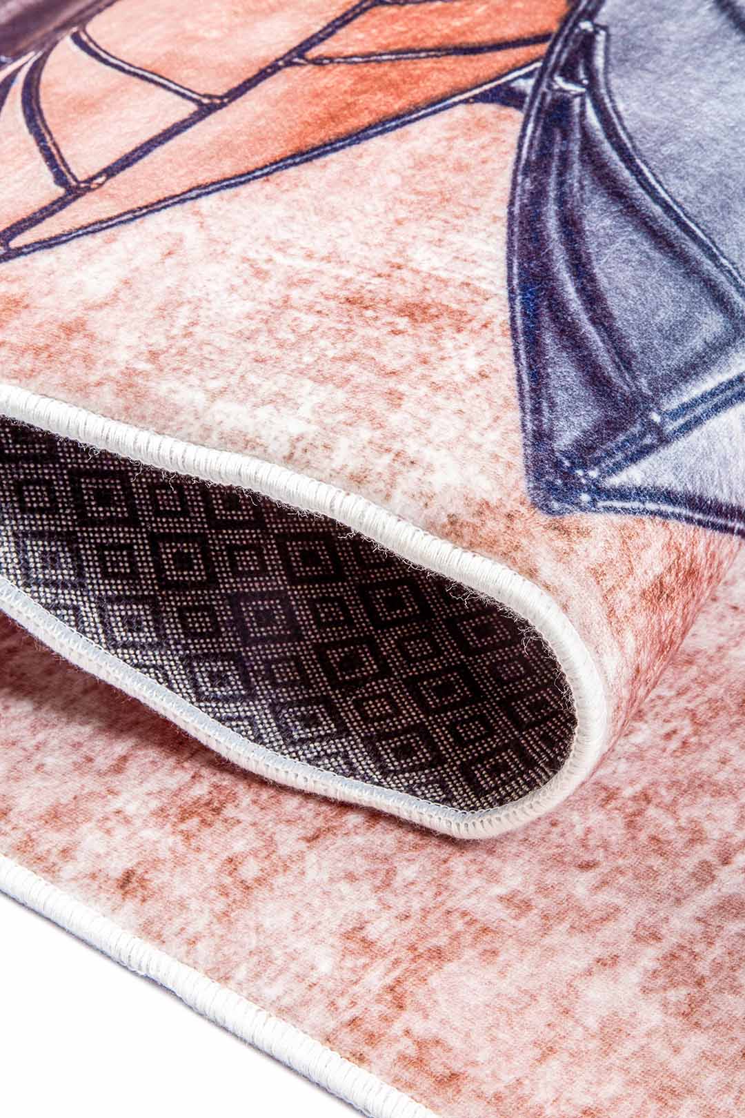 Moderner Teppich mit Blätterdesign Grau Beige – Stylischer Wohnzimmerteppich im 3D-Look