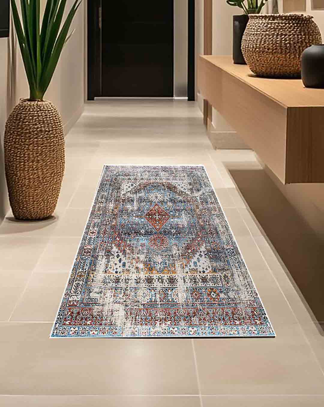 yusra vintage színes puha és fényes szőnyeg