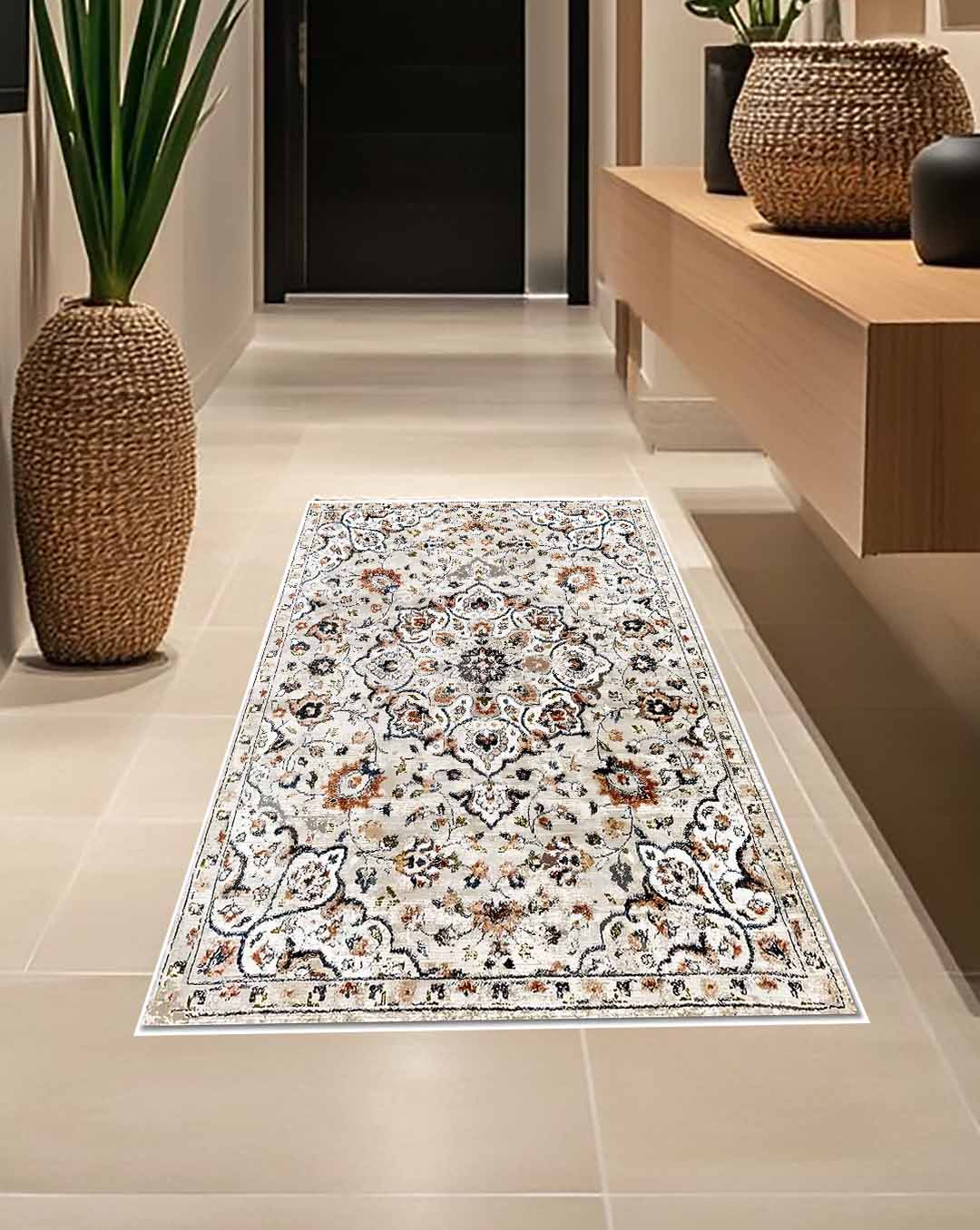 Huda vintage fehér bézs puha szőnyeg