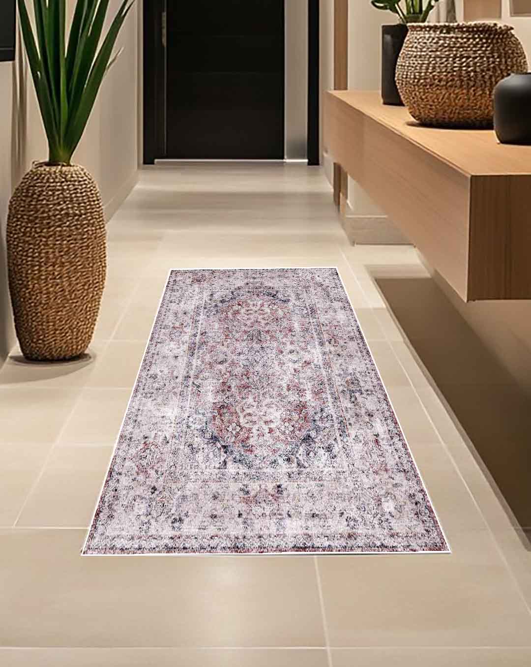 Vintage színes, puha és fényes szőnyeg