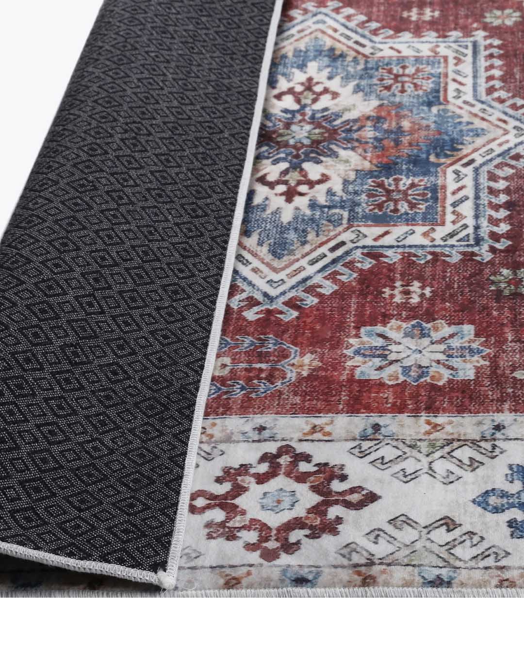 Nada Vintage roter weicher Perserteppich 