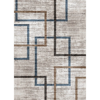Yara schlichter, moderner, weicher und glänzender Teppich in Beige 