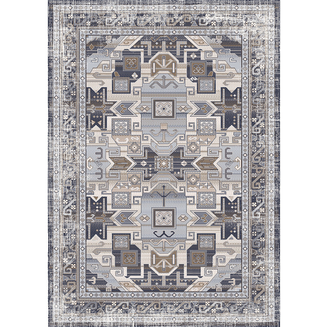 Antika vintage színes puha és fényes szőnyeg 