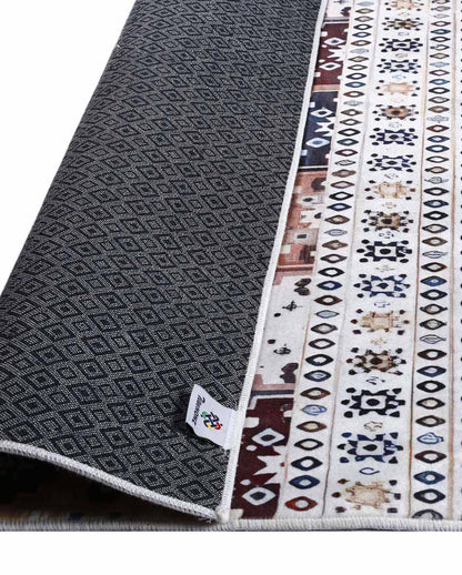Nataly modern kilim fehér és színes szőnyeg 