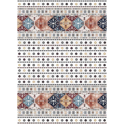 Nataly modern kilim fehér és színes szőnyeg 
