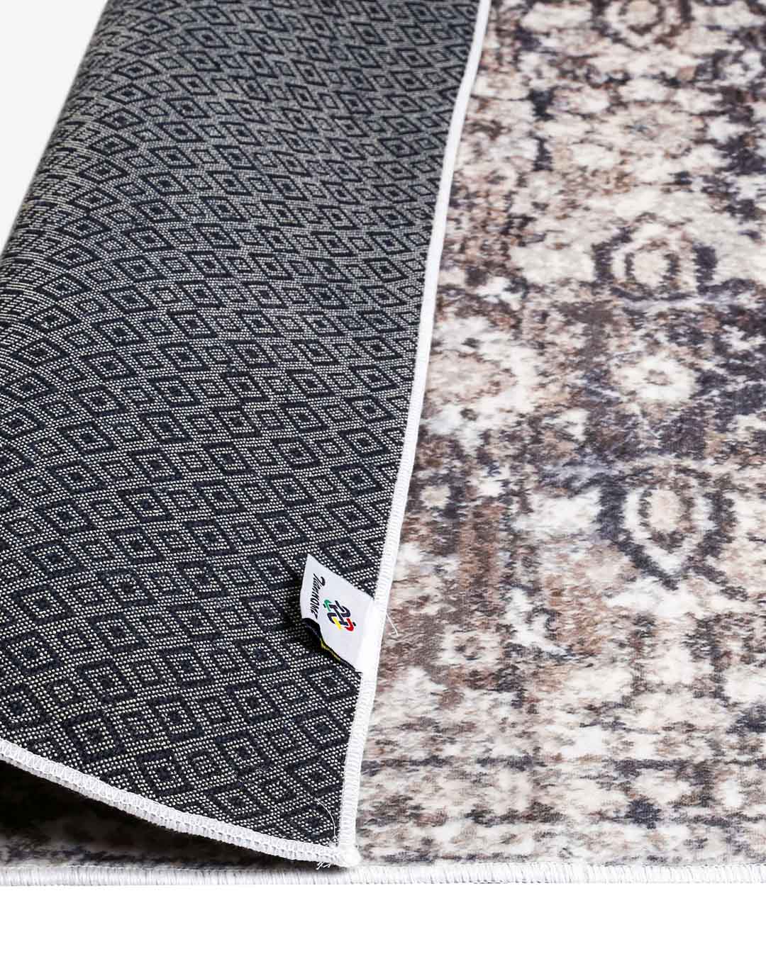 Dima bézs és barna puha és fényes szőnyeg 