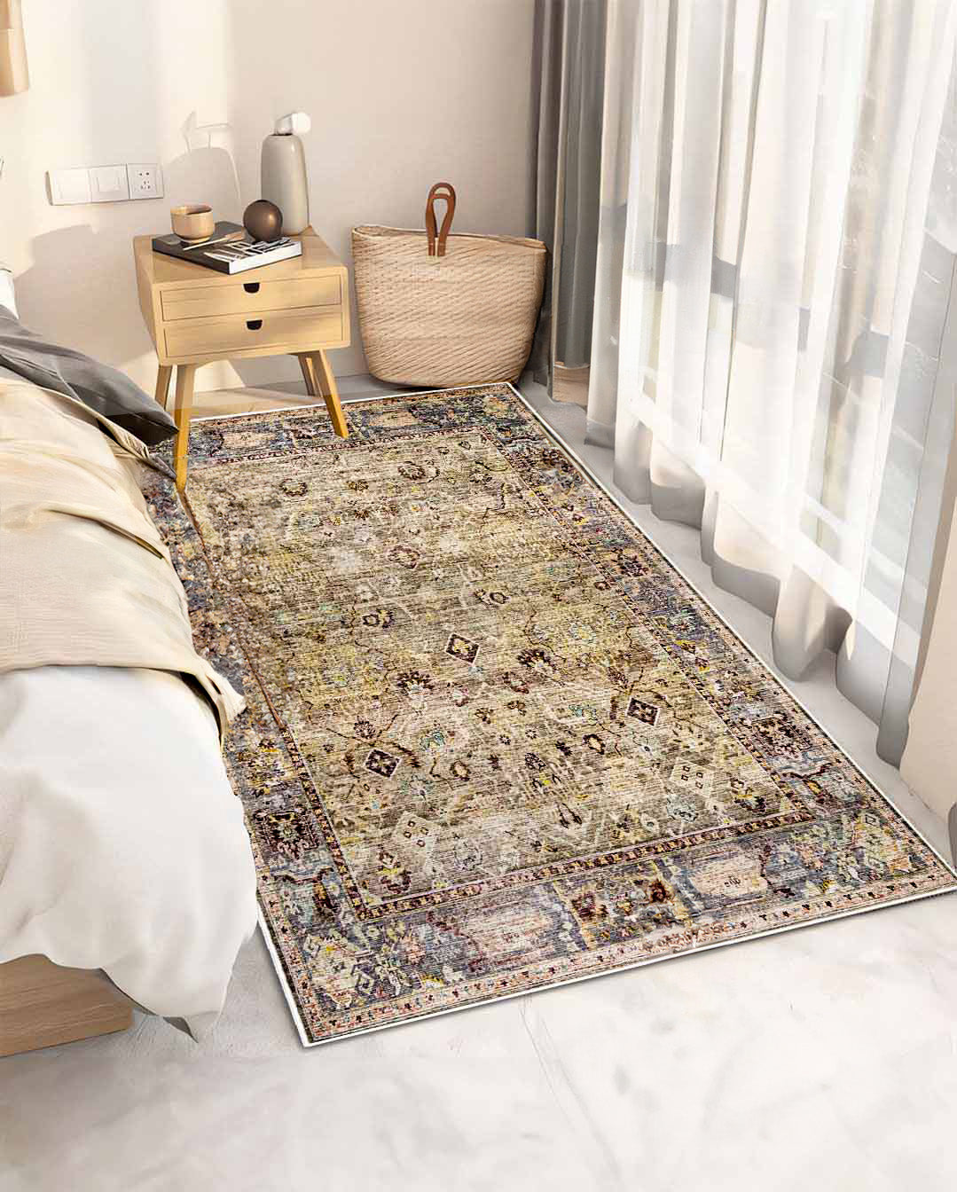 Ön vintage arany puha és fényes szőnyeg 