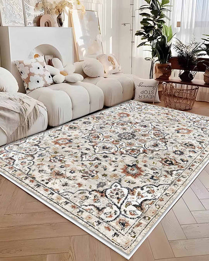 Huda vintage fehér bézs puha szőnyeg 