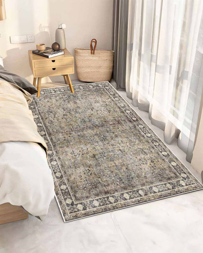 Karmel vintage arany puha és fényes szőnyeg 