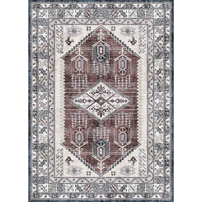 Sötétvörös vintage perzsa puha és fényes szőnyeg 