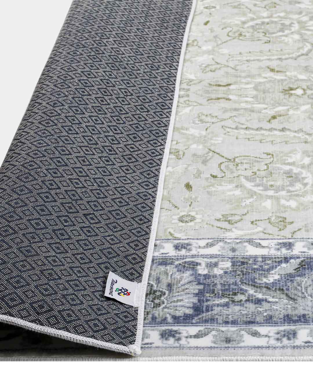 Camela vintage szürke keretben színes puha szőnyeg 