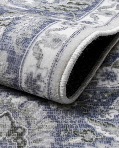 Camela vintage szürke keretben színes puha szőnyeg 