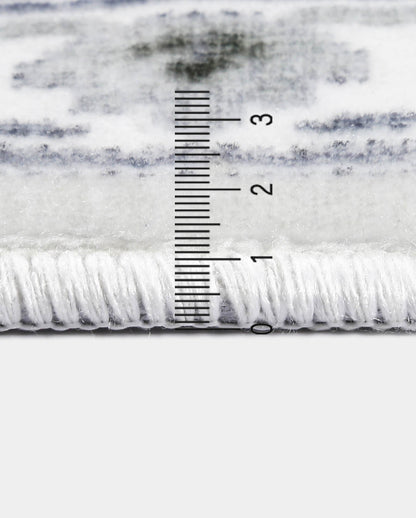 Camela vintage szürke keretben színes puha szőnyeg 