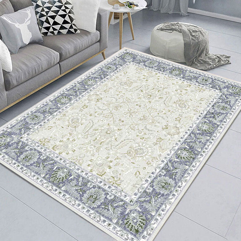 Camela vintage szürke keretben színes puha szőnyeg 