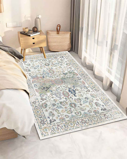 Duha vintage perzsa puha és fényes szőnyeg 