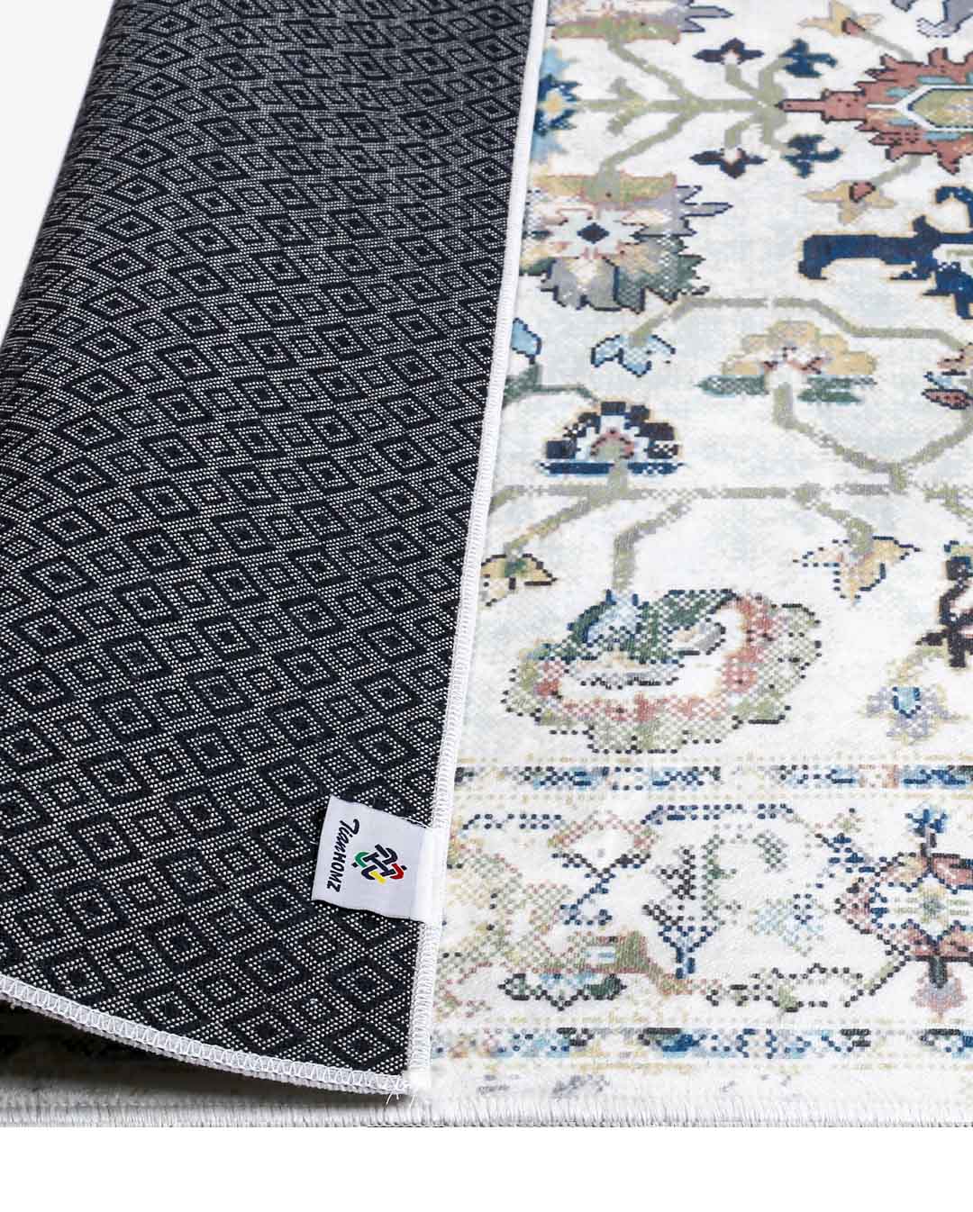 Duha vintage perzsa puha és fényes szőnyeg 