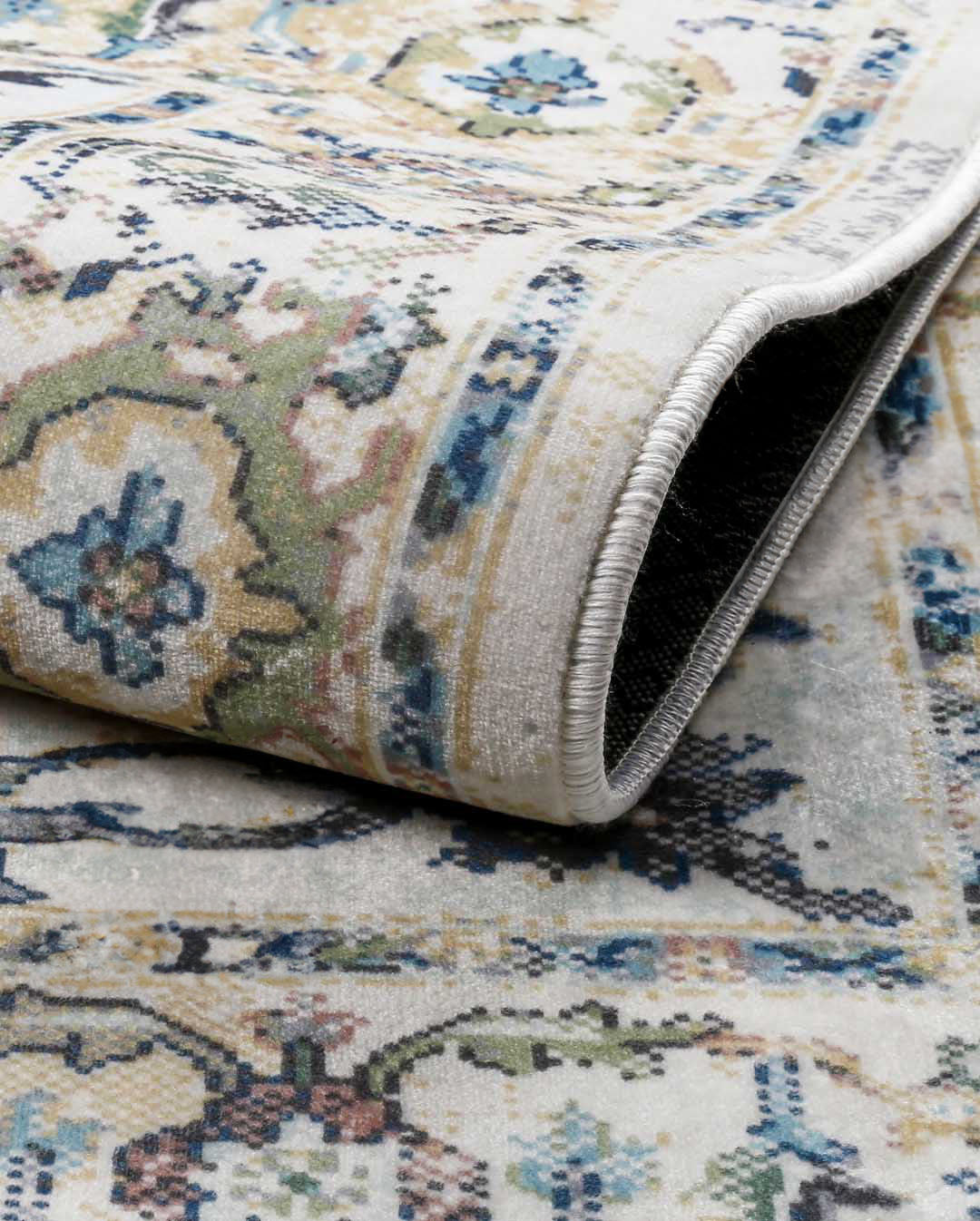 Duha vintage perzsa puha és fényes szőnyeg 