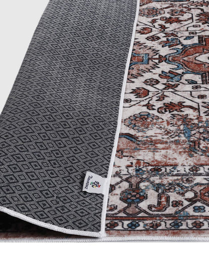 Soha vintage perzsa puha és fényes szőnyeg 