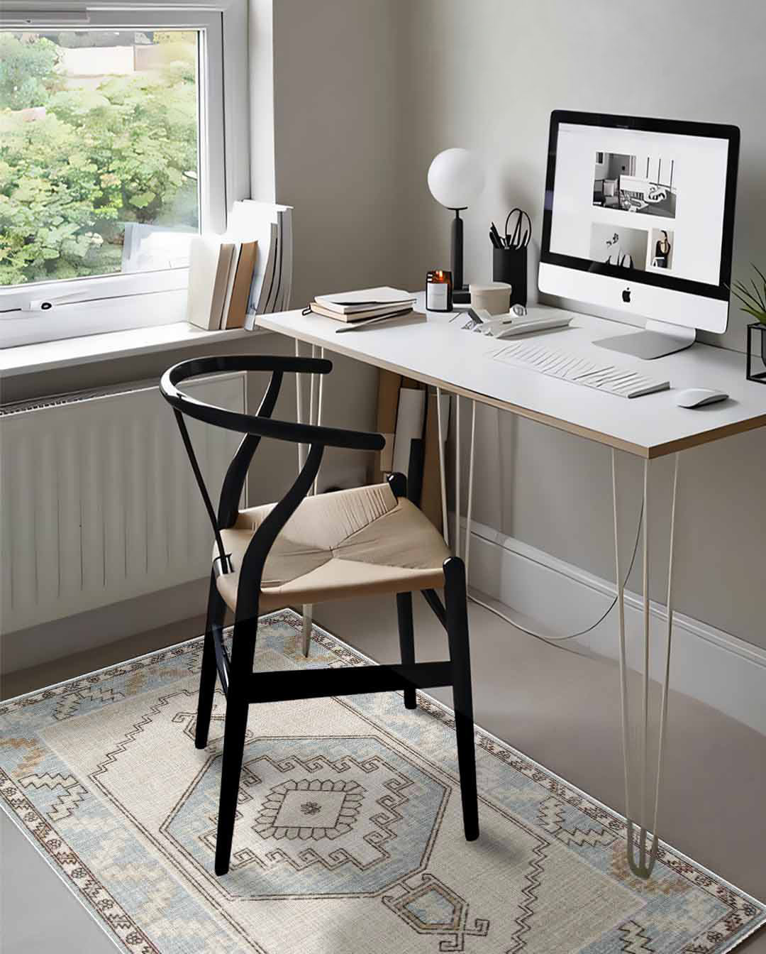 Zöld vintage színes puha és fényes szőnyeg 