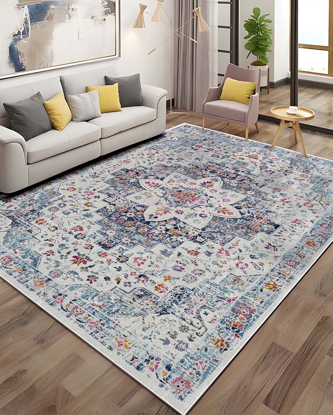 Ema vintage színes puha és fényes szőnyeg 