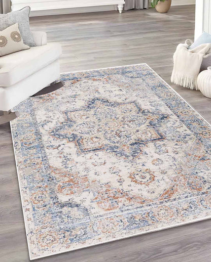 Star vintage bézs puha és fényes szőnyeg 