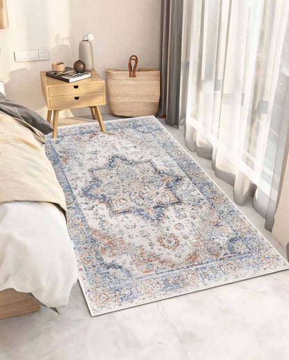 Star vintage bézs puha és fényes szőnyeg 