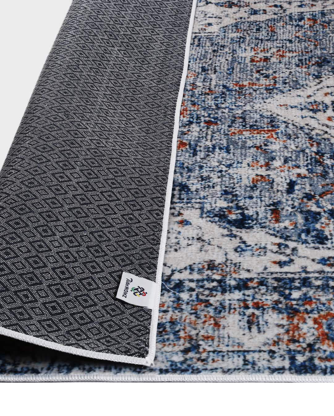 Laila vintage színes kék és fényes szőnyeg 