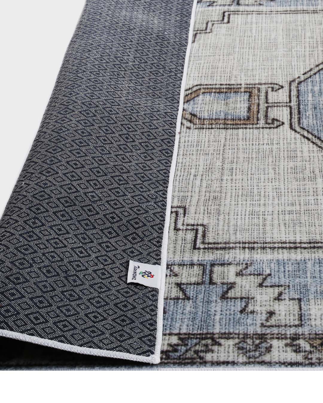 Zöld vintage színes puha és fényes szőnyeg 