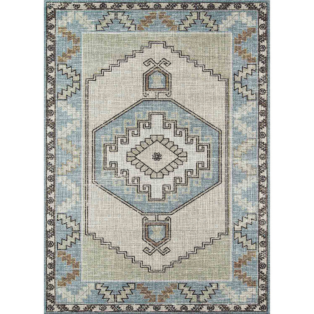 Zöld vintage színes puha és fényes szőnyeg 