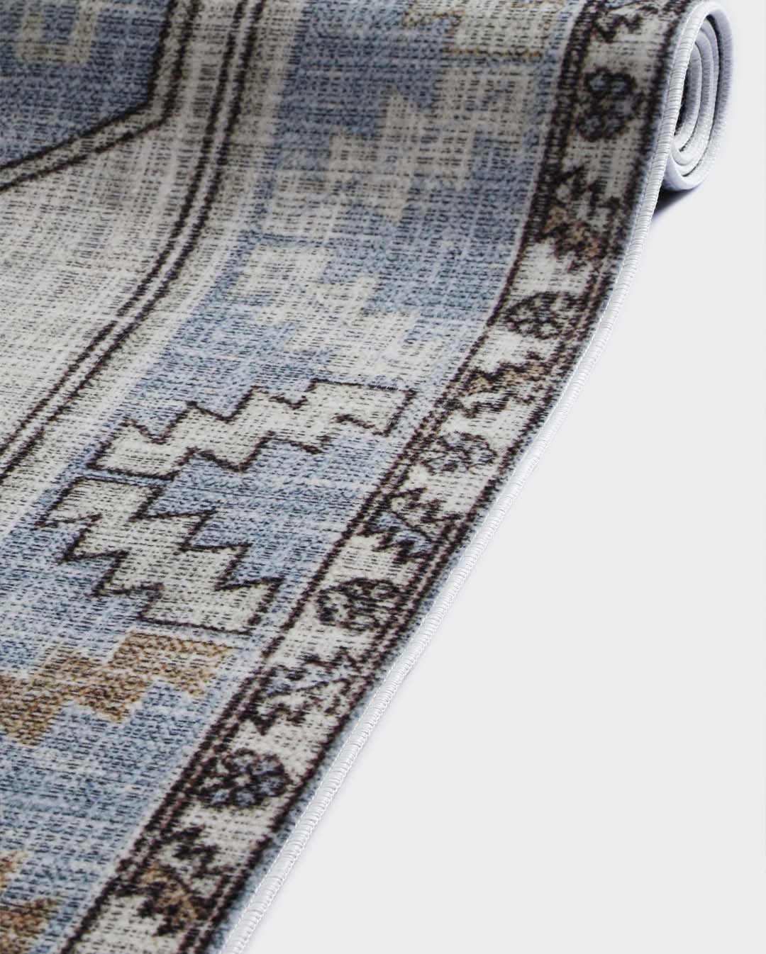 Zöld vintage színes puha és fényes szőnyeg 