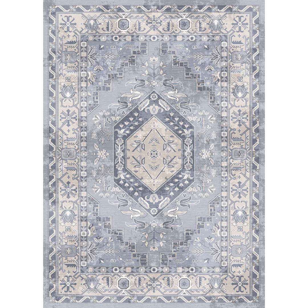 Koka vintage perzsa puha és fényes szőnyeg 