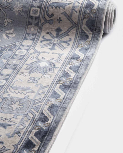 Koka vintage perzsa puha és fényes szőnyeg 