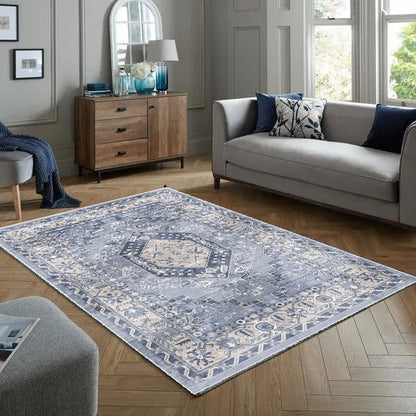 Koka vintage perzsa puha és fényes szőnyeg 