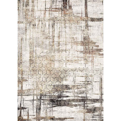 Moderner Teppich Beige Braun – Geometrisches Muster im Urban Style