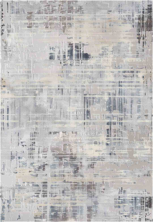 Yara schlichter, moderner, weicher und glänzender Teppich in Beige 