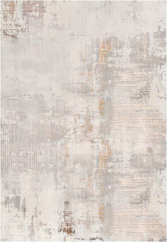 Yara schlichter, moderner, weicher und glänzender Teppich in Beige 