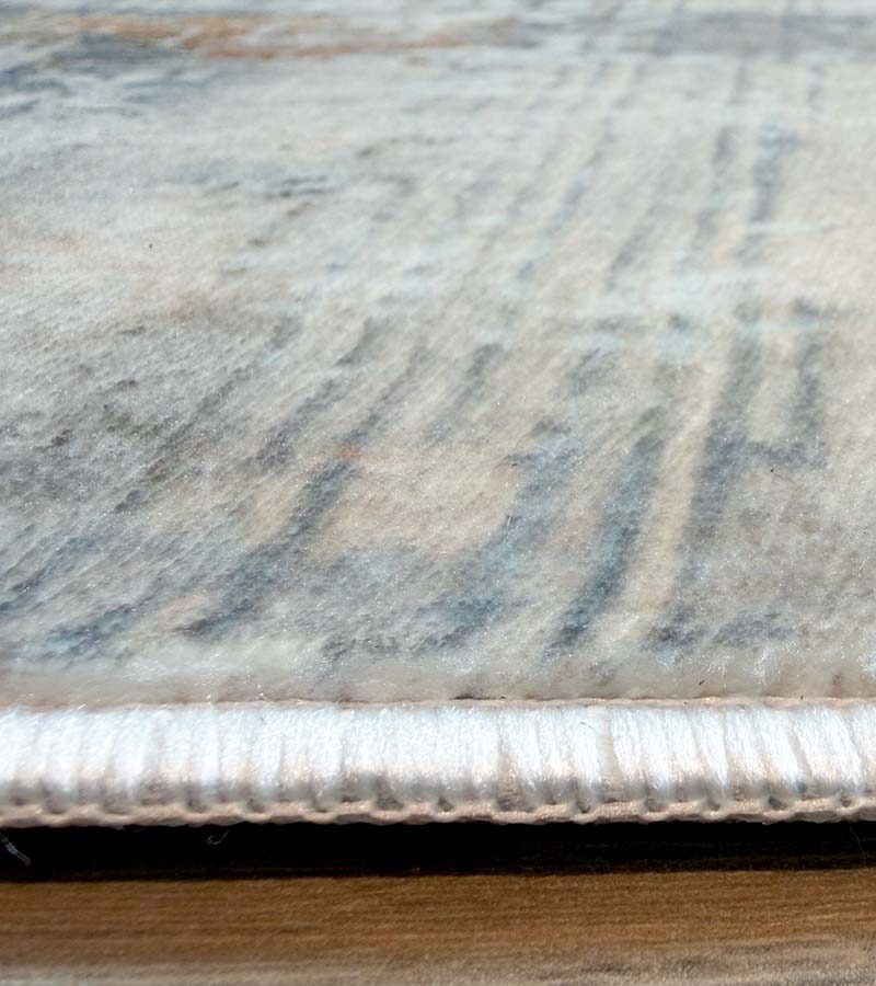 Yara schlichter, moderner, weicher und glänzender Teppich in Beige 
