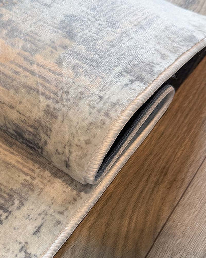 Yara schlichter, moderner, weicher und glänzender Teppich in Beige 