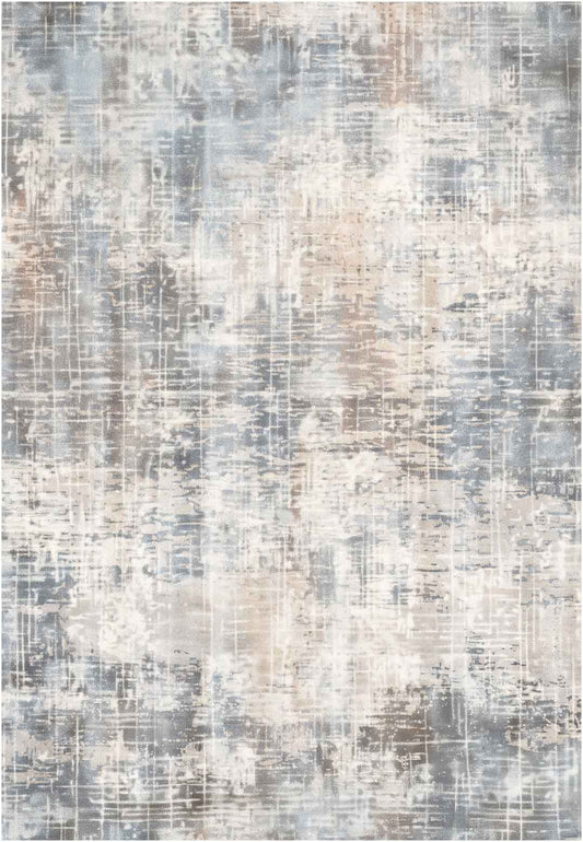 Yara schlichter, moderner, weicher und glänzender Teppich in Beige 